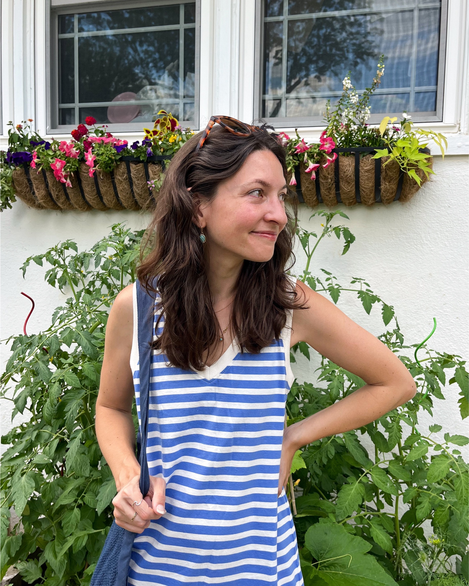 It feels like it’s been a month of summer vacation already & we’re only a week in 🤪 A few things in no particular order:
☀️The kids & I started summer journals & it’s been fun to recap the day together. 
🍉 I’m loving this blue & white striped tank dress- so easy for every day!
🌊 Ordinary days are my favorite kind & we have not had one since before school let out… here’s to next week!
☕️Hot coffee in the morning is my favorite, no matter the weather. 
Tell me something in the comments! 

#LTKSeasonal #LTKFindsUnder50 #LTKSummerSales