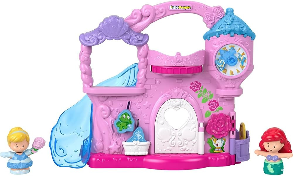 Fisher-Price Disney Princess Toddler Toy Little People Play & Go Castle Portable Playset with Ari... | Amazon (US)