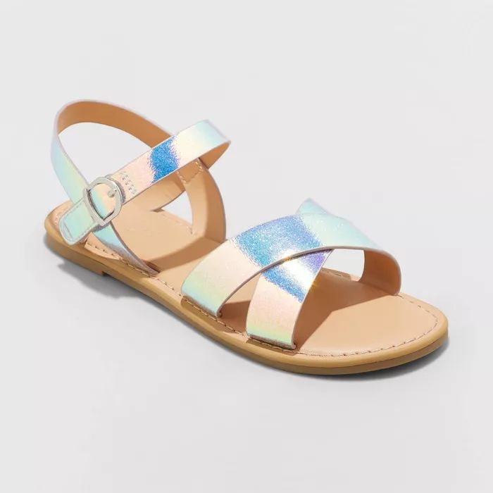 Girls' Pasha Ankle Strap Sandals - Cat & Jack™ | Target