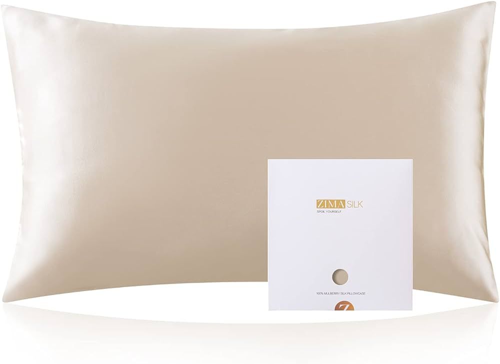 Amazon.com: ZIMASILK 100% Mulberry Silk Pillowcase for Hair and Skin Health,Soft and Smooth,Both ... | Amazon (US)