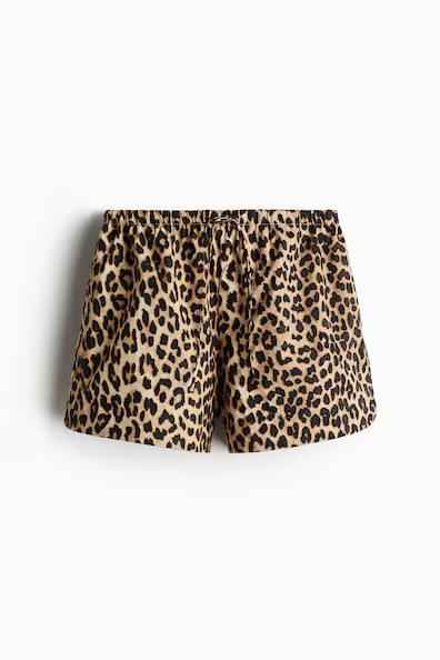 H & M - Cotton Shorts with Drawstring - Beige | H&M (US + CA)