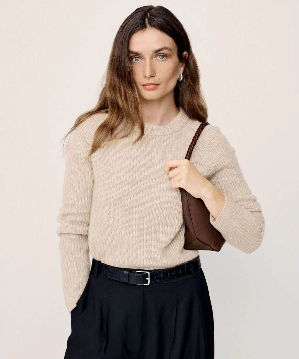 Cashmere Fisherman Sweater | Jenni Kayne