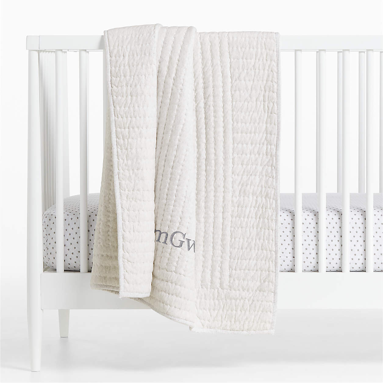 Baby's First Natural Organic Jersey Baby Crib Quilt + Reviews | Crate & Kids | Crate & Barrel
