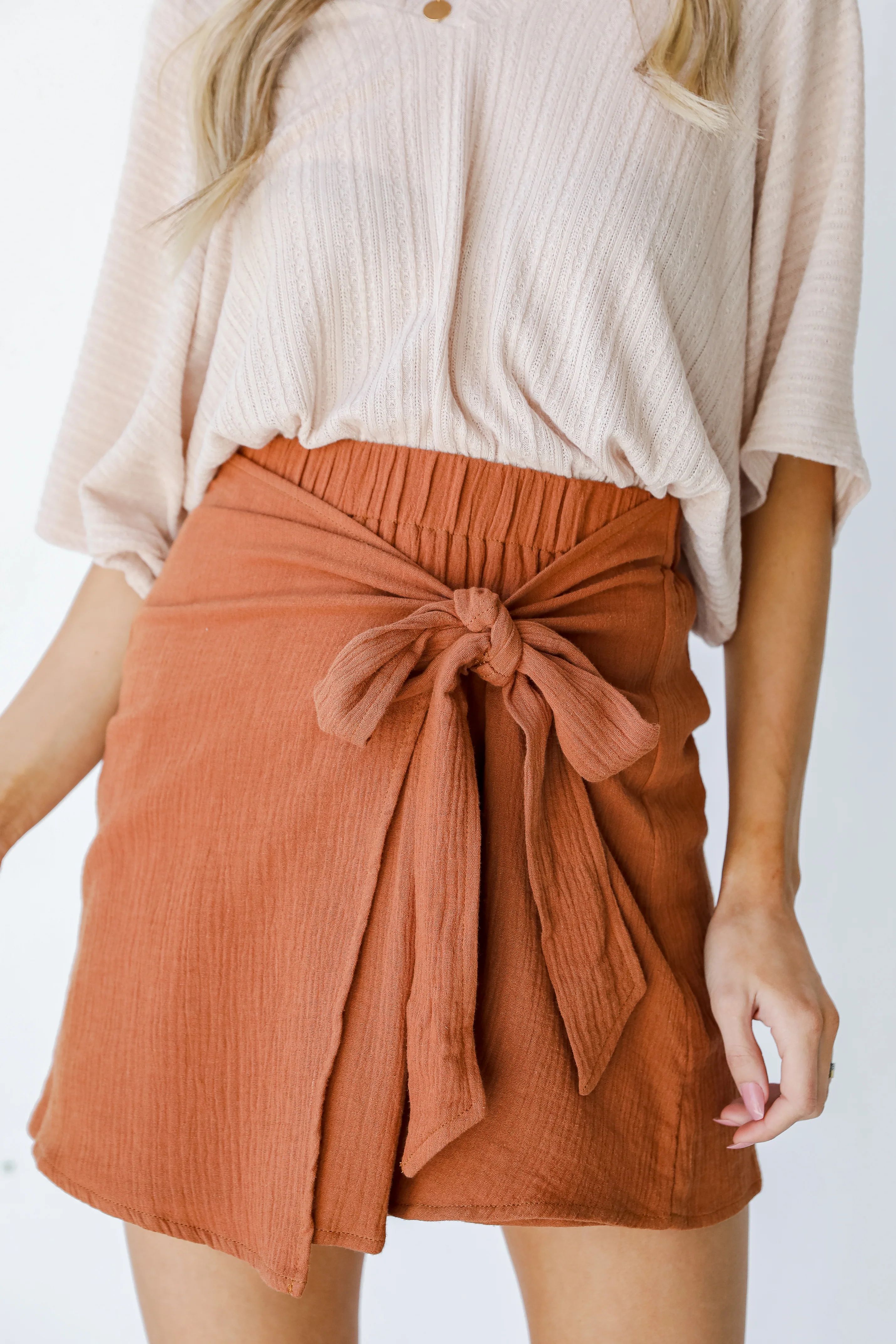 Always A Twist Wrap Mini Skirt | Dress Up