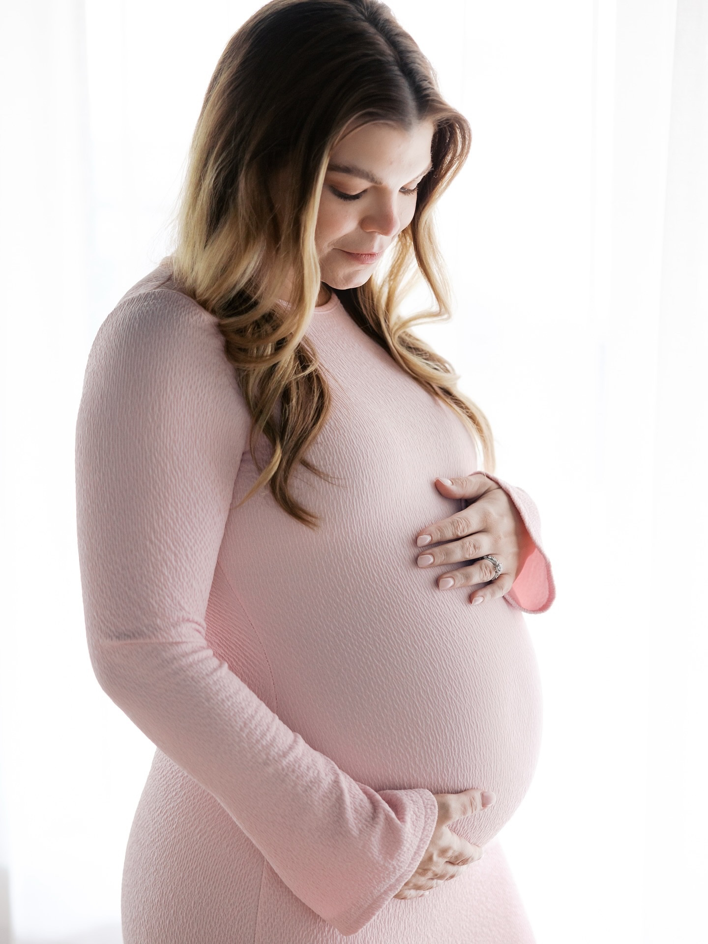 What I wore for maternity photos. More of these to share, but for look one I went classic and form fitting. I loved the shade of pink and felt so beautiful in this dress. I’m in a medium and found it to be pretty TTS for maternity. 


.
.
.
.
#maternityphotosession #maternityshootideas #maternitystyle #nationaldaughtersday #nationaldaughterday #ivfsuccess #ivfmom #pregnancyafterloss #34weekspregnant #momsover30 #maternityoutfit #pregnancystyle 

#LTKFamily #LTKBump