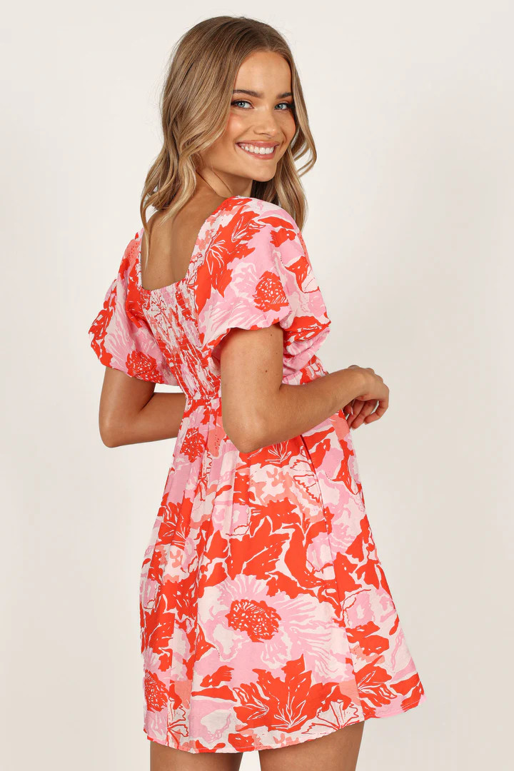 Maggie Mini Dress - Pink/Red Floral | Petal & Pup (US)