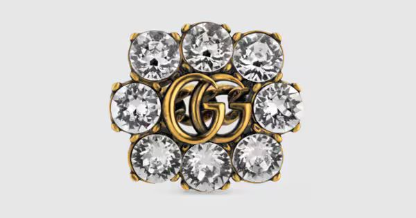 Gucci Crystal Double G ring | Gucci (US)