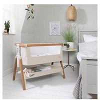 Tutti Bambini Cozee Bedside Crib - Scandinavian Walnut/Ecru | Very (UK)