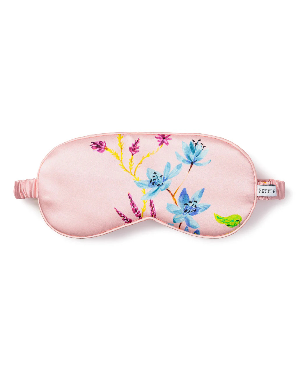 Women's Silk Sleep Mask in Blush Brilliant Botanical | Petite Plume