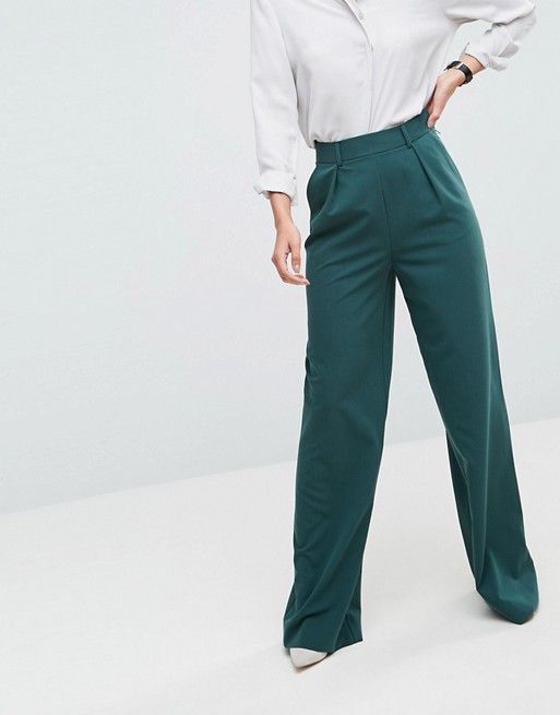 ASOS TALL The Wide Leg PANTS with Pleat Front | ASOS US