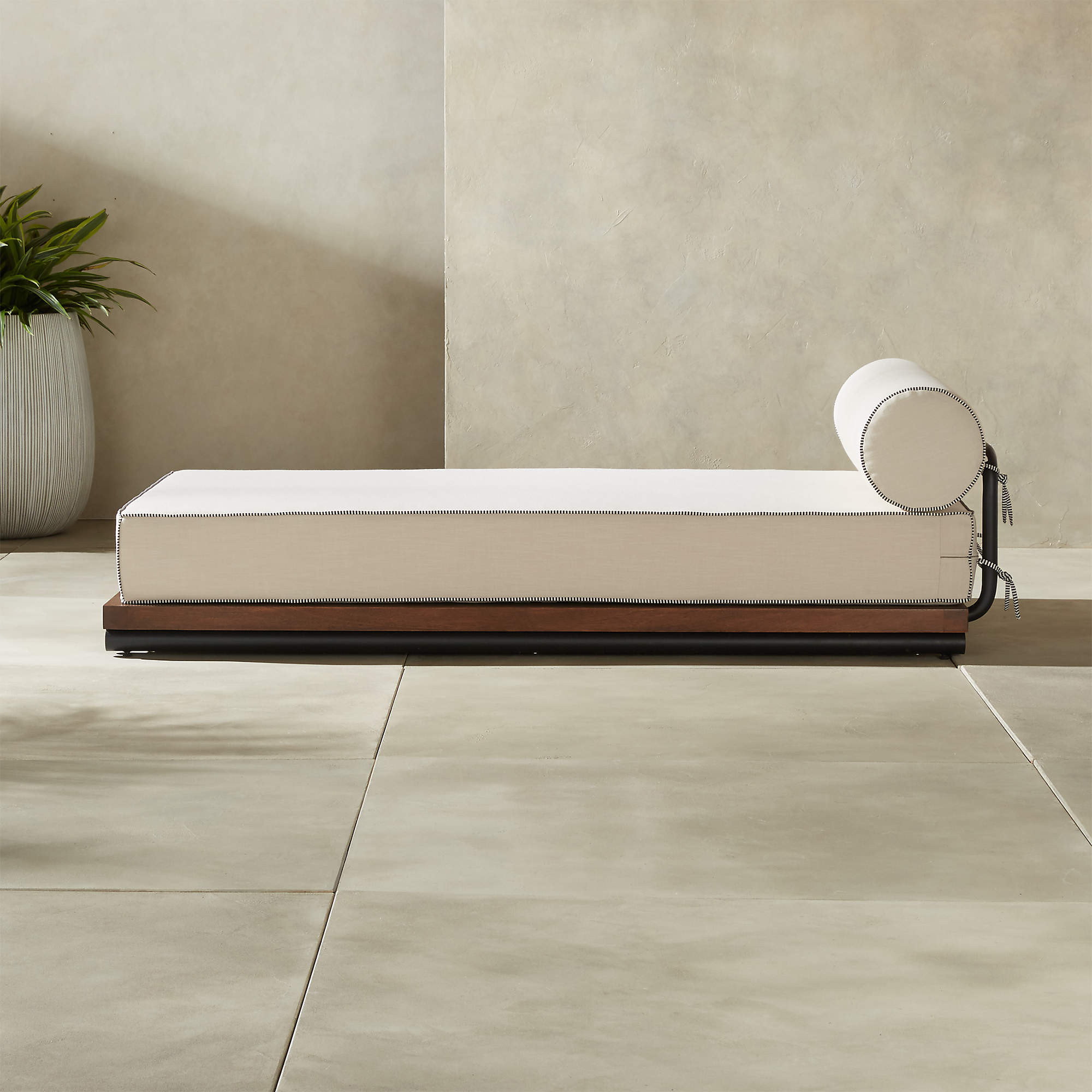 Bizerte Outdoor Patio Chaise Lounge + Reviews | CB2 | CB2