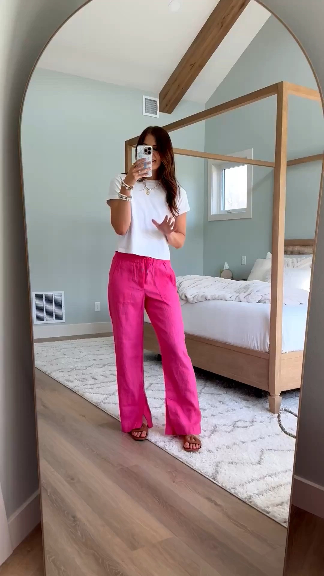 These linen blend pants are so good, the quality is incredible. I love this color and the fact that they come in tall sizing is the best part. They have a stretchy waistband and fit so well.
Pants - size M tall, runs TTS
Tall girl outfits, Linen blend pants, Tall wide leg pants, Amazon tall girl clothing, Stretchy waistband pants, 6 foot style, Vacation outfit ideas, Lightweight summer pants, Comfortable pants, Spring summer outfits, Neutral outfits, Stang and Co

#LTKootd #LTKSeasonal #LTKTall