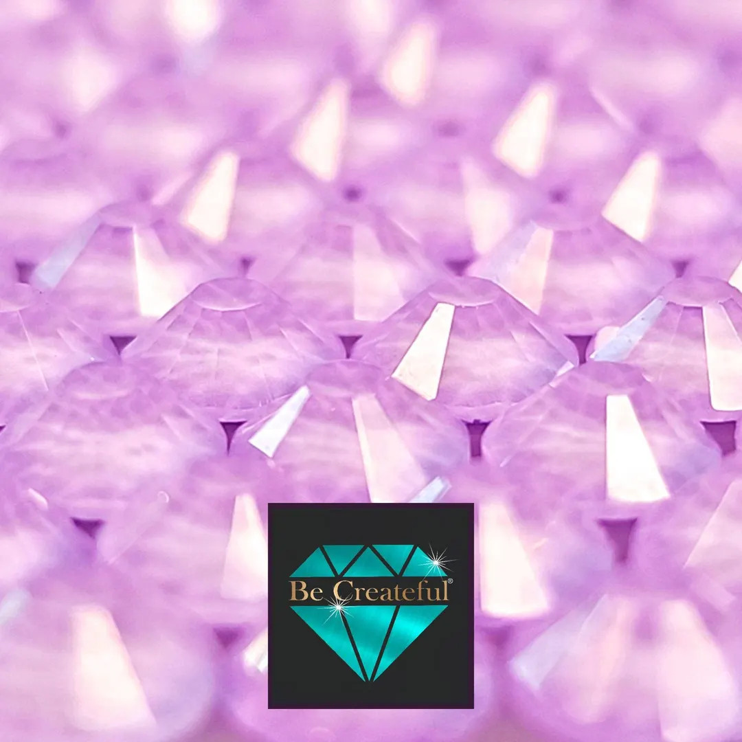 FLATBACK Neon LAVENDER Rhinestones - Etsy | Etsy (US)