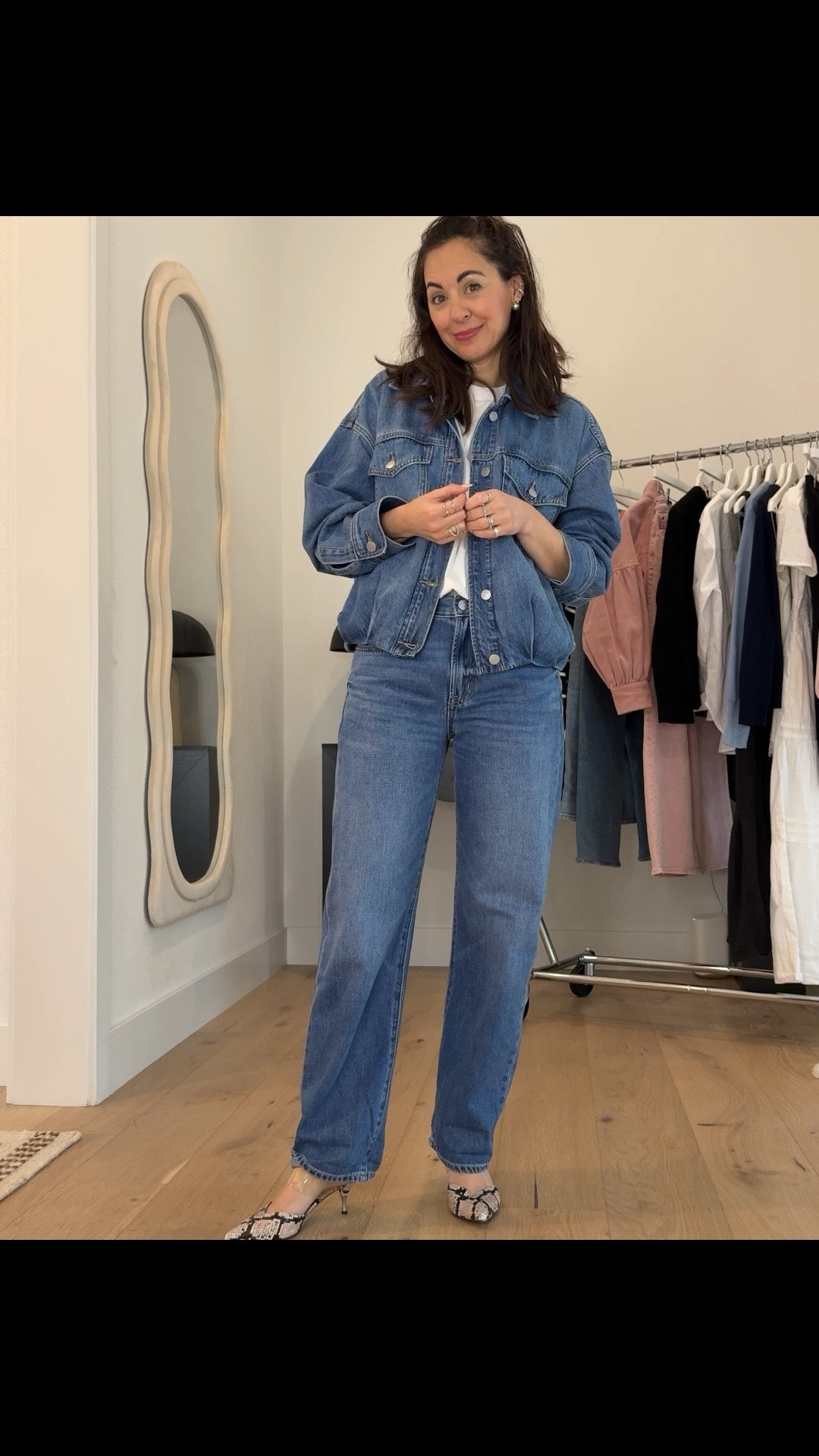 NEW blog Post (copy and paste this into your browser for more) ⬇️

https://closetchoreography.com/the-canadian-tuxedo-two-denim-pieces-that-fix-a-boring-wardrobe/

Use promo code 15JEN 
