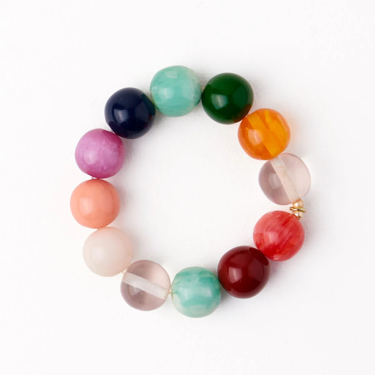 Cece Large Resin Bead Bracelet Multi | INK+ALLOY