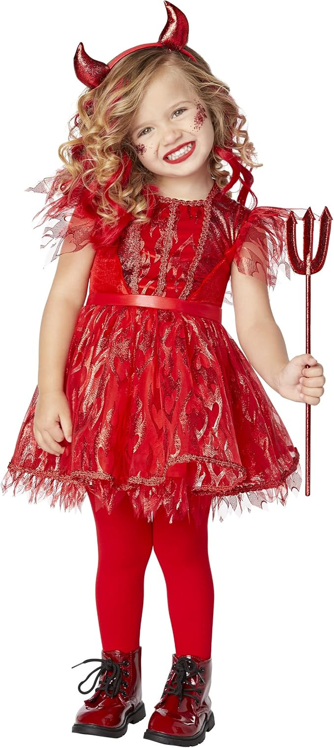Spirit Halloween Toddler Devil Cutie Costume | Devil Cosplay | Classic Halloween Costume | Couple... | Amazon (US)