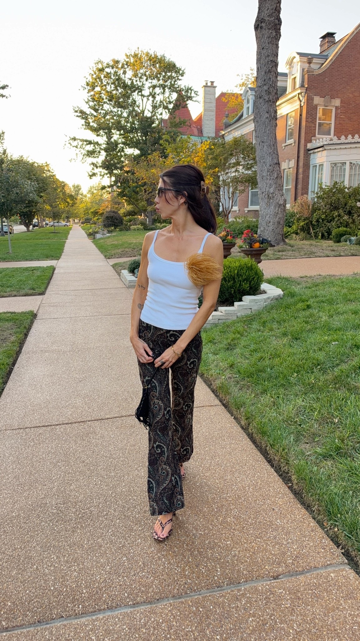 Fall date night dinner outfit! S pants and linked similar tank and shoes