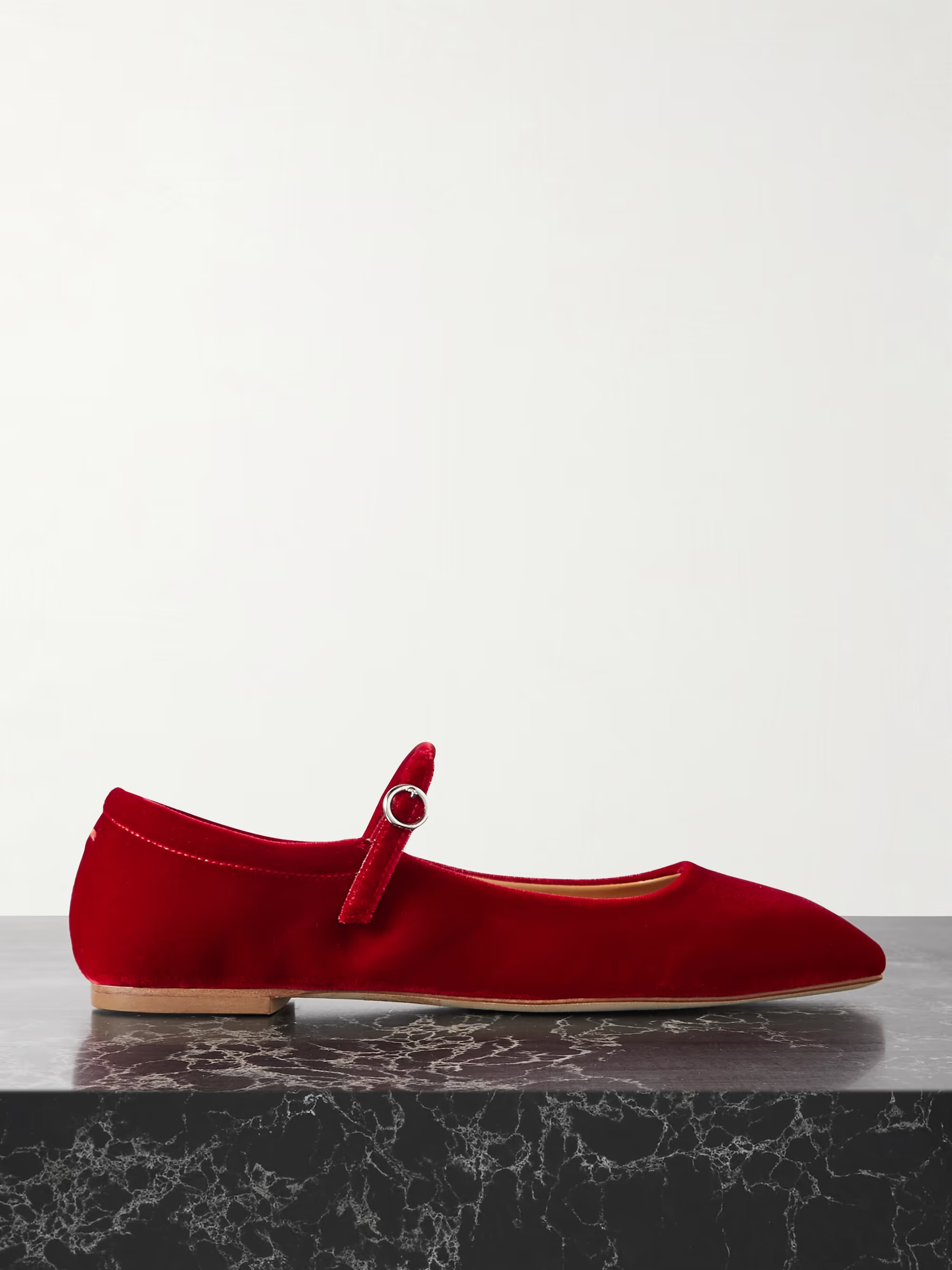 Uma velvet Mary Jane ballet flats | NET-A-PORTER (US)