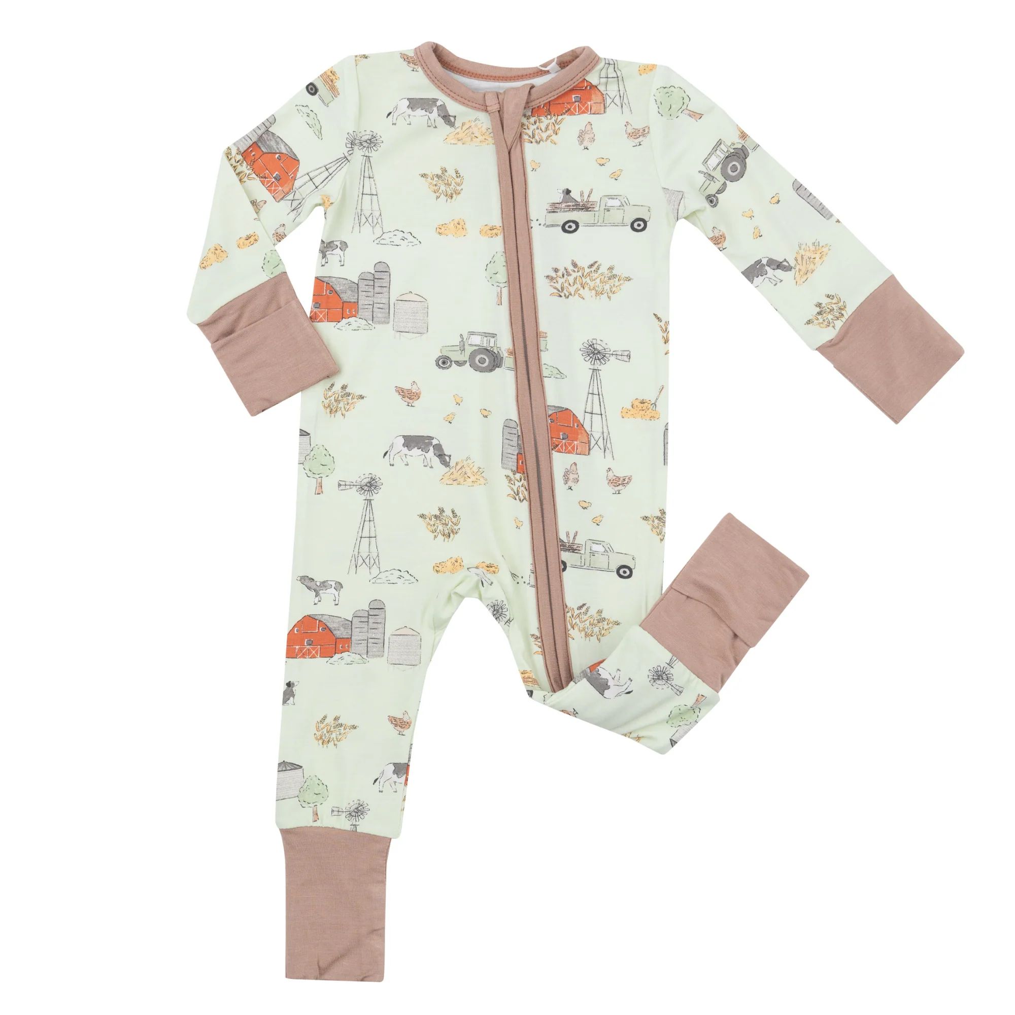 2-Way Zip Romper, Hay Farm | SpearmintLOVE