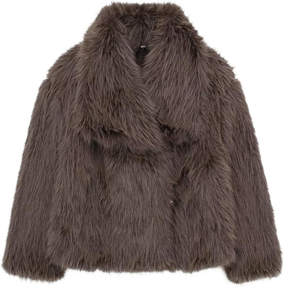 Faux Fur Coat Short Coat | Amazon (US)
