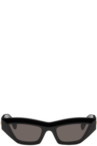 Lunettes de soleil œil-de-chat noires | SSENSE