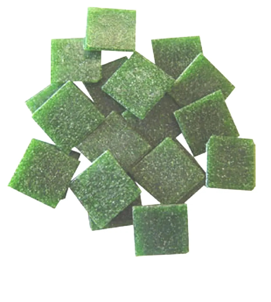 Leaf Green Vitreous Glass Mosaic Tile Pieces - 25 Tiles - 3/4 Inch - Mixed Media Art and Craft Su... | Etsy (US)