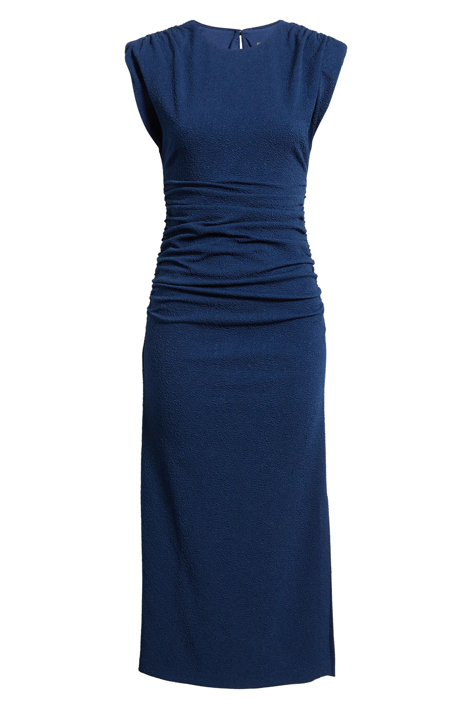Cap Sleeve Textured Knit Midi Dress (Women) | Nordstrom | Nordstrom