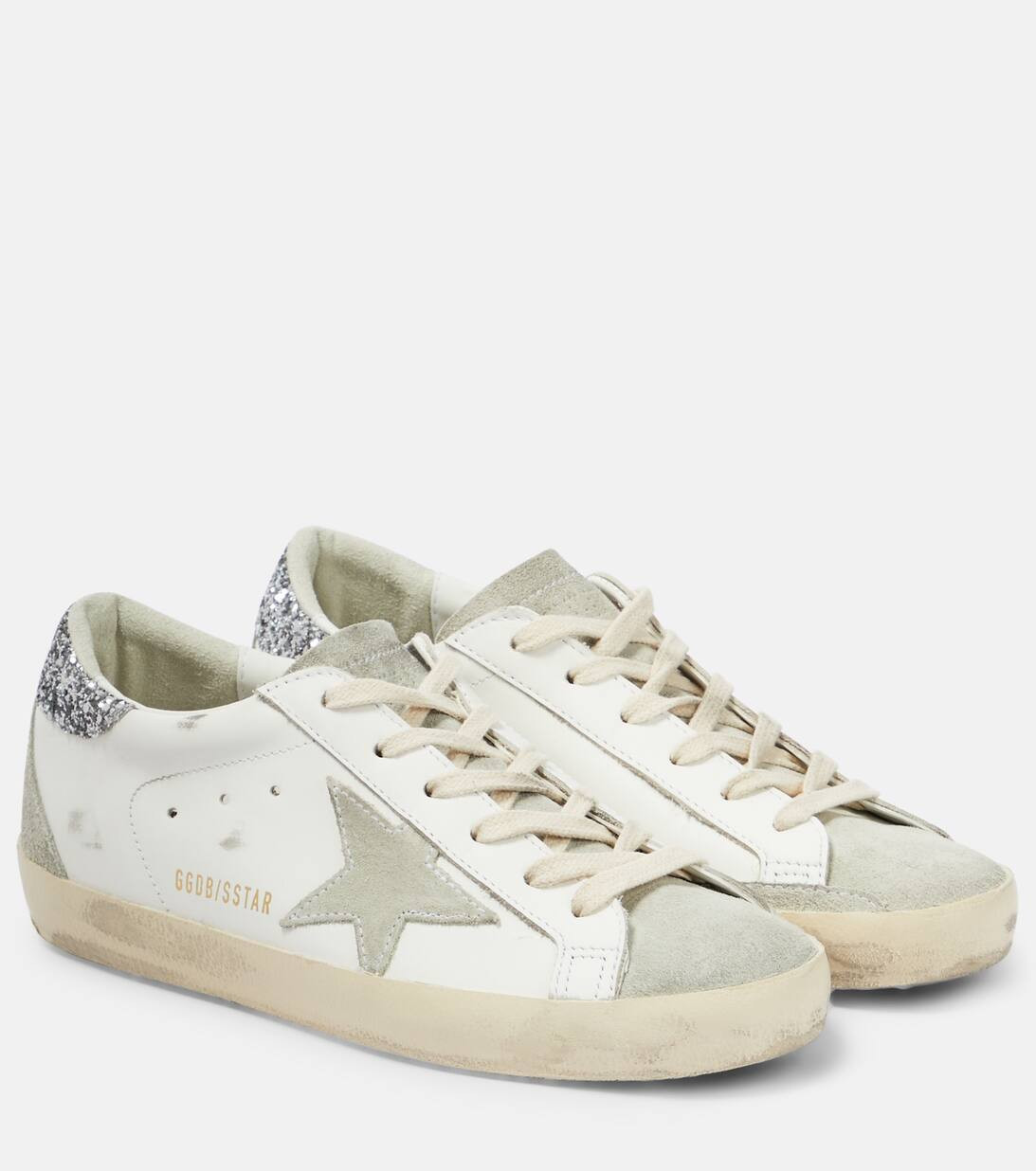 Super-Star embellished leather sneakers | Mytheresa (US/CA)