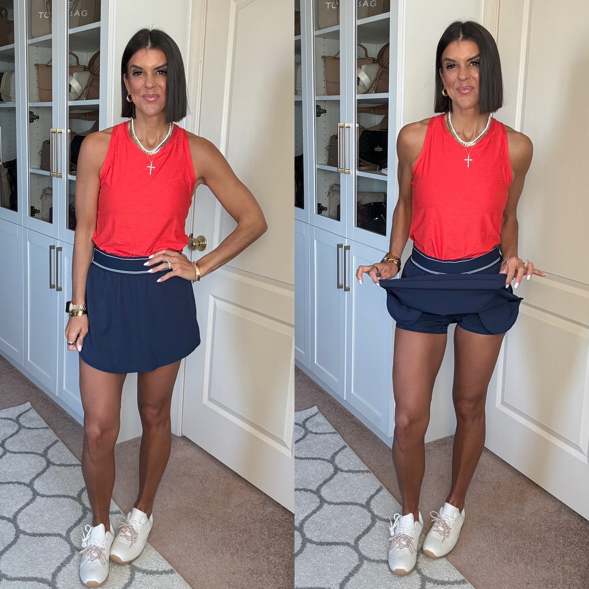 This Walmart SKORT!!! So so good!! Size small in both tank and skort 

#LTKfitnessgoals #LTKootd #LTKSeasonal