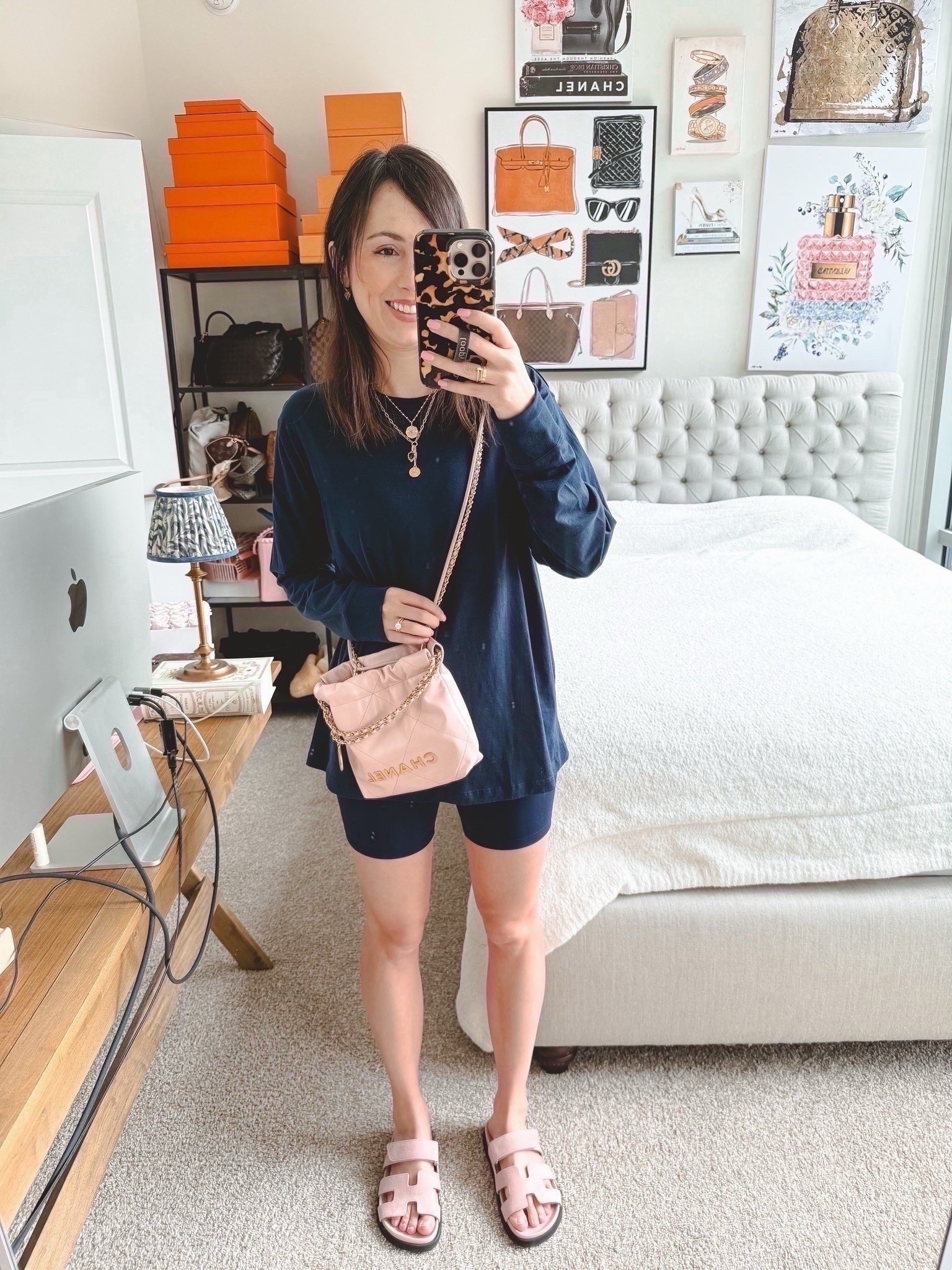 Lululemon oversized tee in navy (6), with align shorts in navy (4)



#LTKootd #LTKStyleTip #LTKFindsUnder100