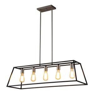 Agnes II 5-Light Black Pendant | The Home Depot