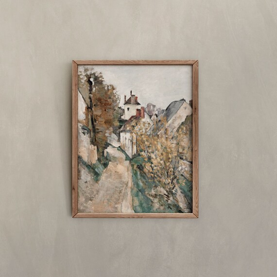 Vintage French Country Print Village Landscape Painting | Etsy | Etsy (US)