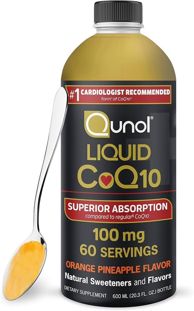 Qunol Liquid CoQ10 100mg, Superior Absorption Natural Supplement Form of Coenzyme Q10, Antioxidan... | Amazon (US)