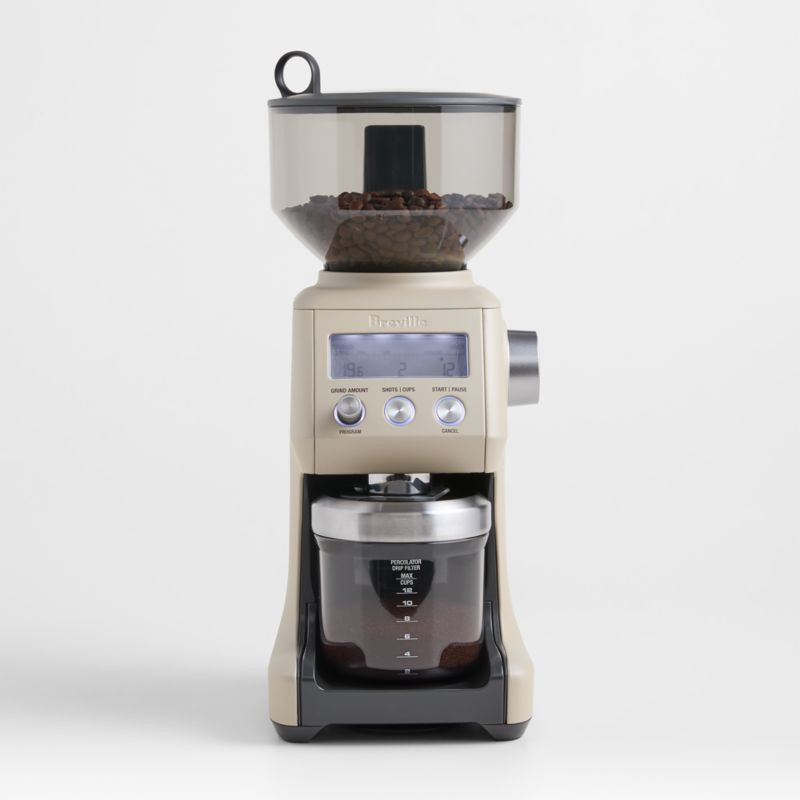 Breville Smart Grinder Pro Conical Burr Grinder in Almond Nougat + Reviews | Crate & Barrel | Crate & Barrel