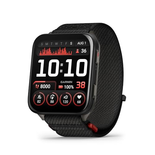 Garmin® Venu® X1, Thin and Lightweight GPS Smartwatch, AMOLED Display, Advanced Health and Fitness Features, Black with Slate Titanium Caseback and ComfortFit Nylon Band | Amazon (US)
