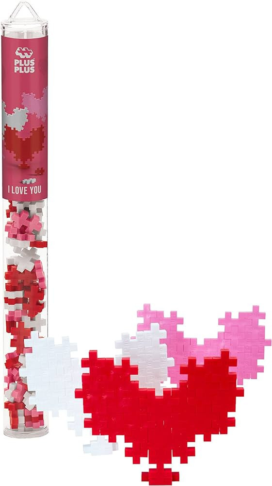 PLUS PLUS – Mini Maker Tube – I Love You Hearts – 70 Piece, Construction Building Stem Toy,... | Amazon (US)