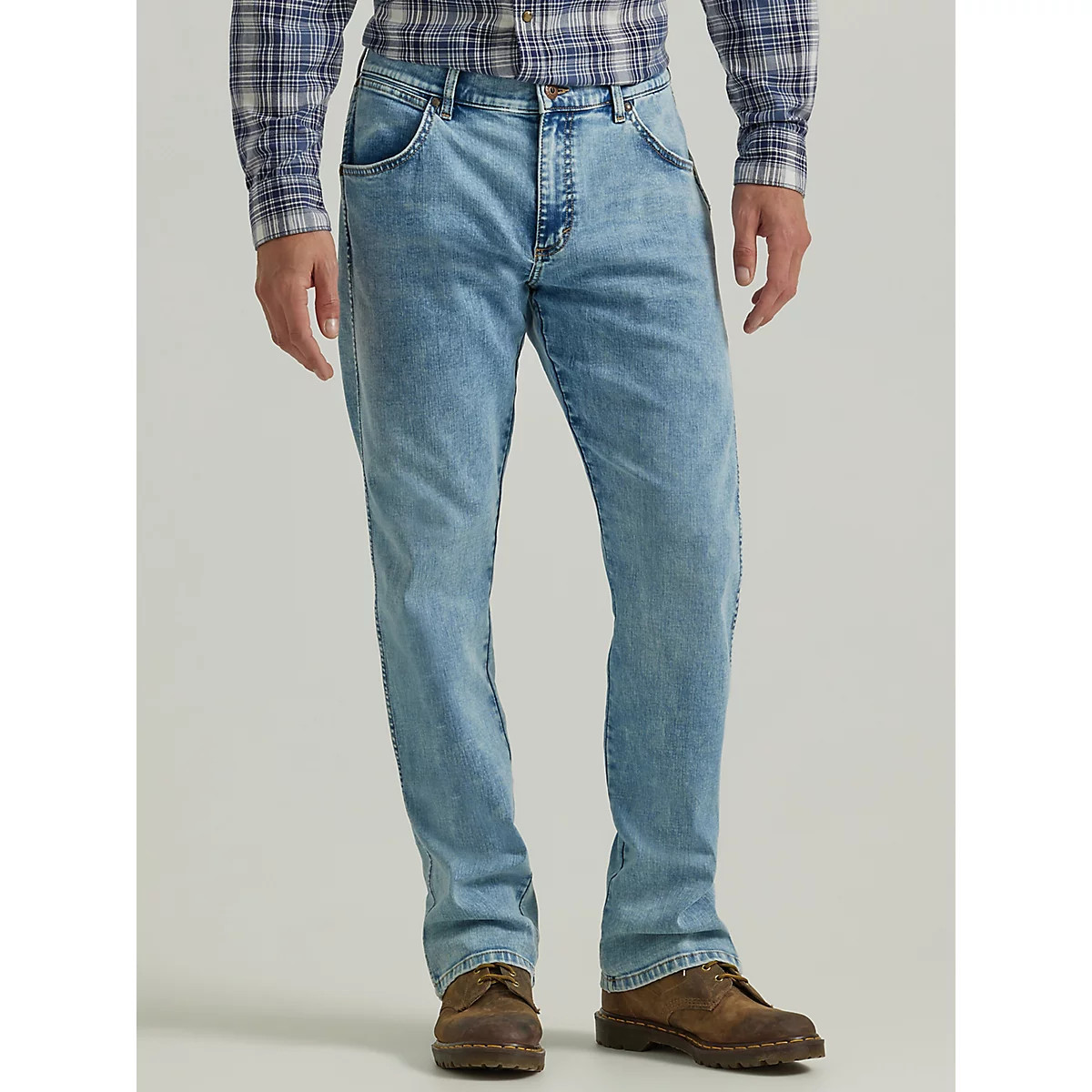 Men's Wrangler® Slim Straight Jean in Acid Wash | Wrangler