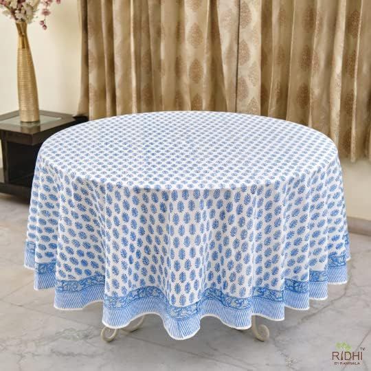 Ridhi 100% Cotton Tablecloth for Kitchen Dining Tabletop Decoration Picnic Events Parties Wedding... | Amazon (US)