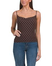 mesh strappy cowl tank top | TJ Maxx