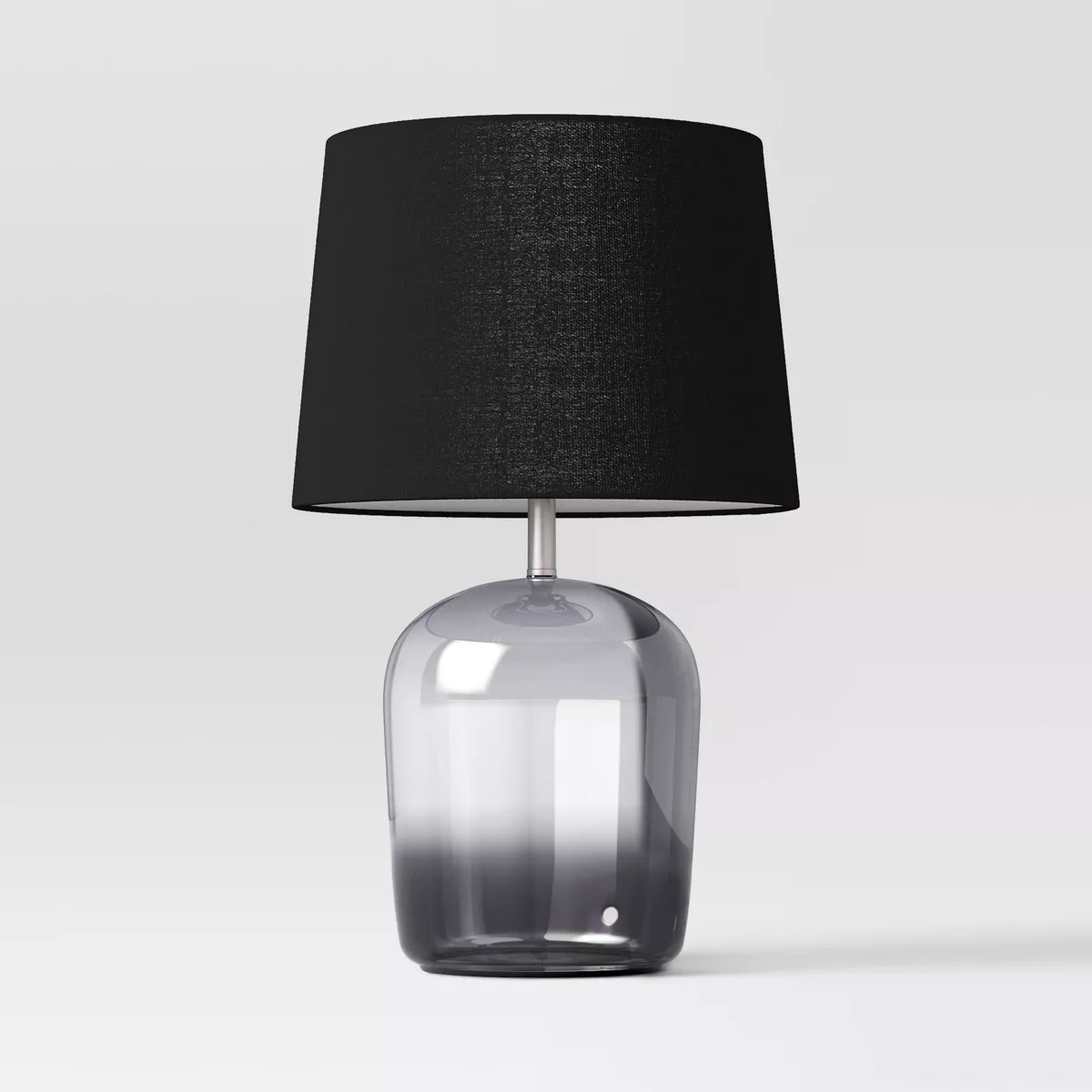 Smoked Glass Table Lamp Black (Includes LED Light Bulb) - Threshold™ | Target