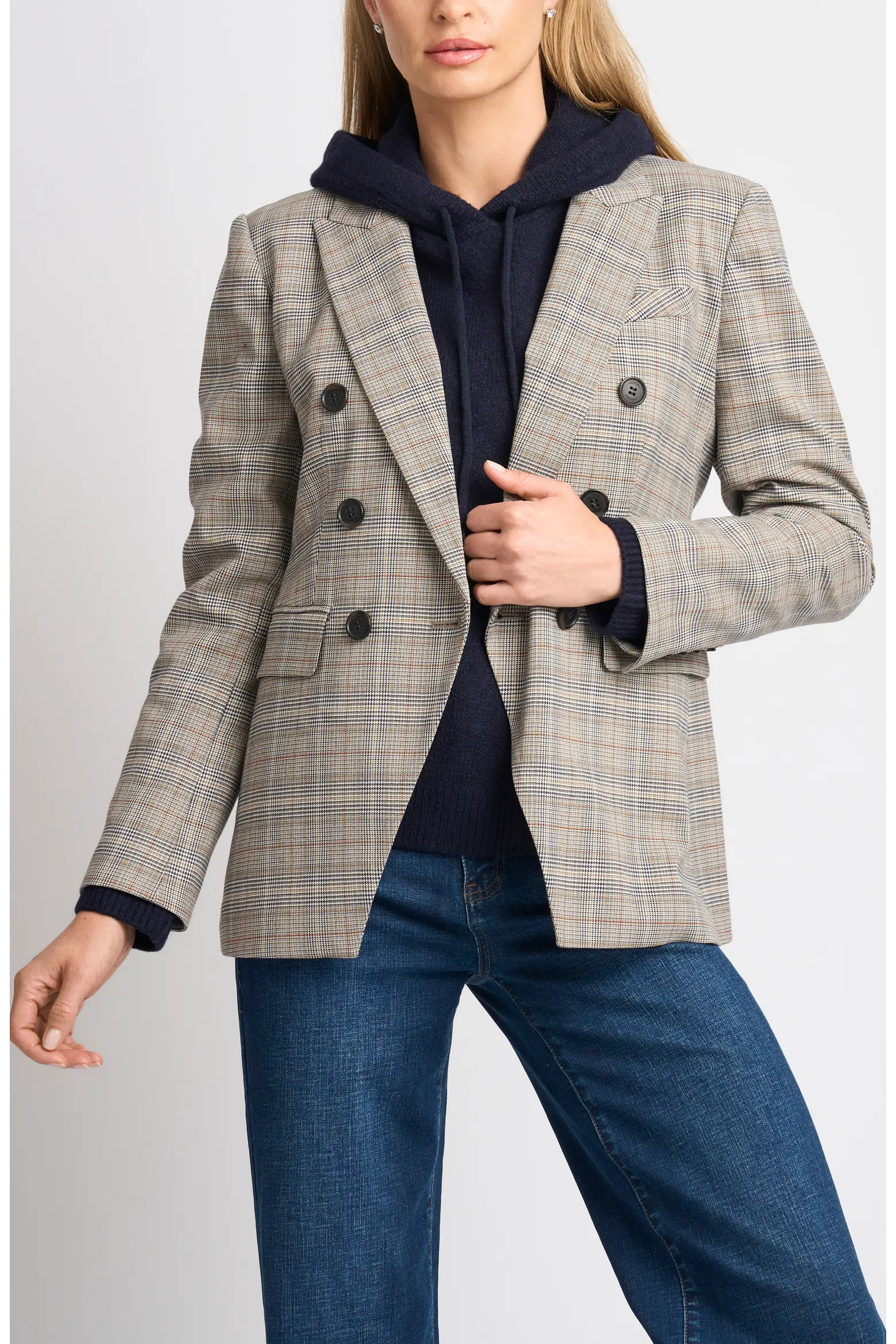 Halogen® Plaid Double Breasted Blazer (Women) | Nordstrom | Nordstrom