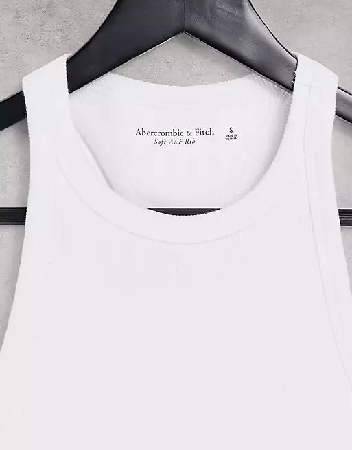 Abercrombie & Fitch racer back tank in white | ASOS (Global)