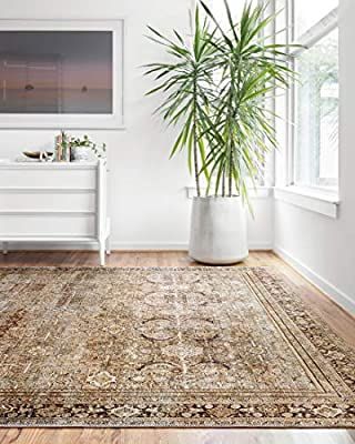 Loloi ll Layla Collection Area Rug, 5'-0" x 7'-6", OLIVE/CHARCOAL | Amazon (US)