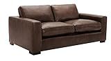 Amazon Brand - Stone & Beam Westview Extra-Deep Down-Filled Leather Sofa Couch, 89"W, Brown | Amazon (US)