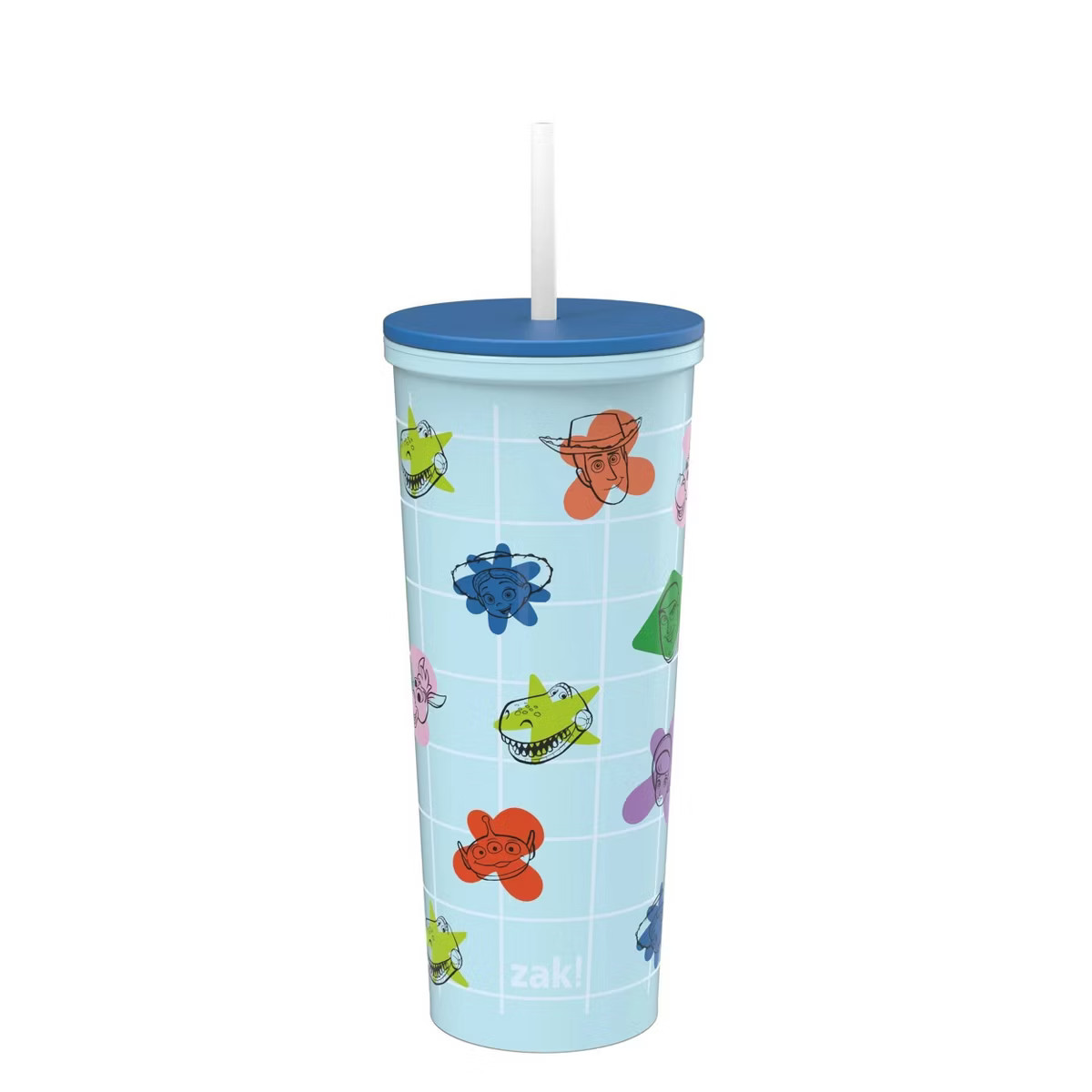 Zak Designs Toy Story 4 24oz Stainless Steel Double Wall Vacuum Cleary Straw Tumbler | Target