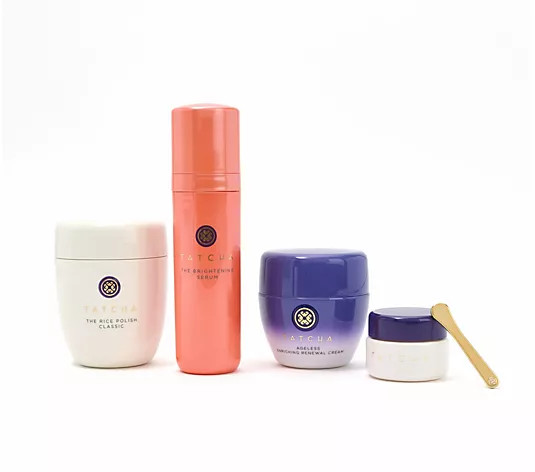 TATCHA 4-Piece Ritual For Bright and Renewed Skin - QVC.com | QVC