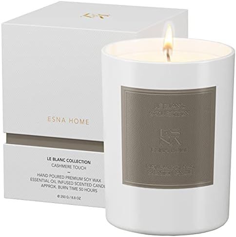 ESNA Home Luxury Highly Scented Soy Candle, Natural Lavender Aromatherapy Candles for Relaxation,... | Amazon (US)
