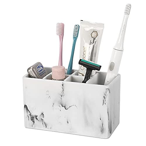 zccz Toothbrush and Toothpaste Holder - Multifunctional Countertop Electric Toothbrush Holder wit... | Amazon (US)