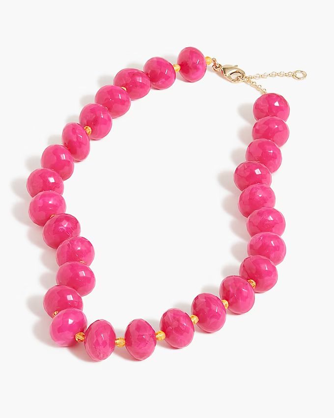 Chunky beaded statement necklace | J.Crew Factory