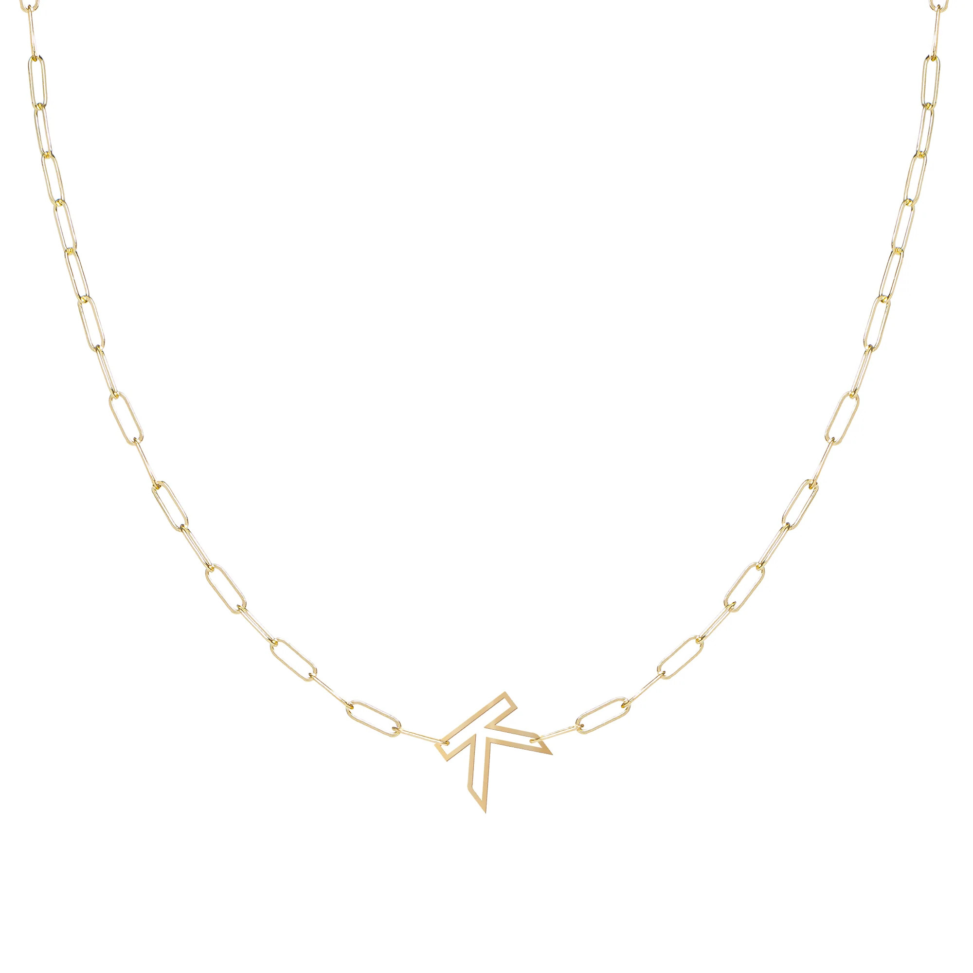 Single Chain Letter Necklace | K Kane Jewelry | K Kane (US)